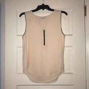 Cream Chiffon Tank